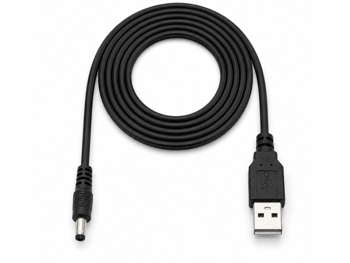 Кабель питания USB – 3.5x1.35 1.8 метра черный