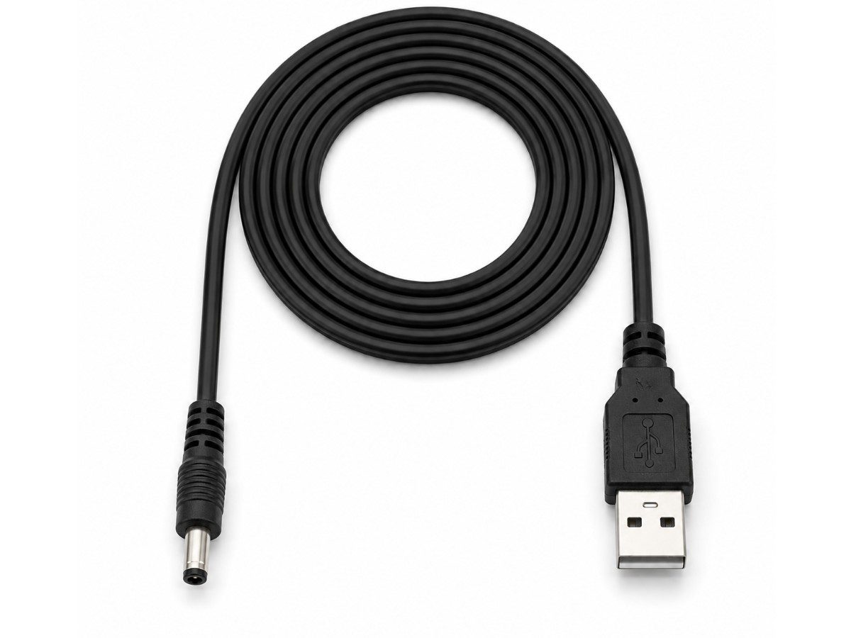 Кабель питания USB – 3.5x1.35 1.8 метра черный
