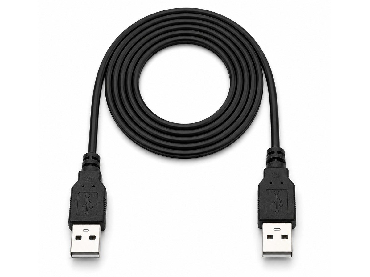 Кабель USB-A – USB-A 1.5 метра черный